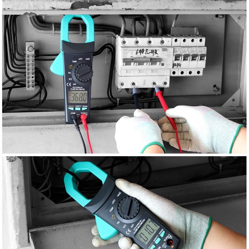 Professionele 1000A AC/DC Spanningsclampmeter met 3 5/6 cijfers display en multifunctionele stroommeting