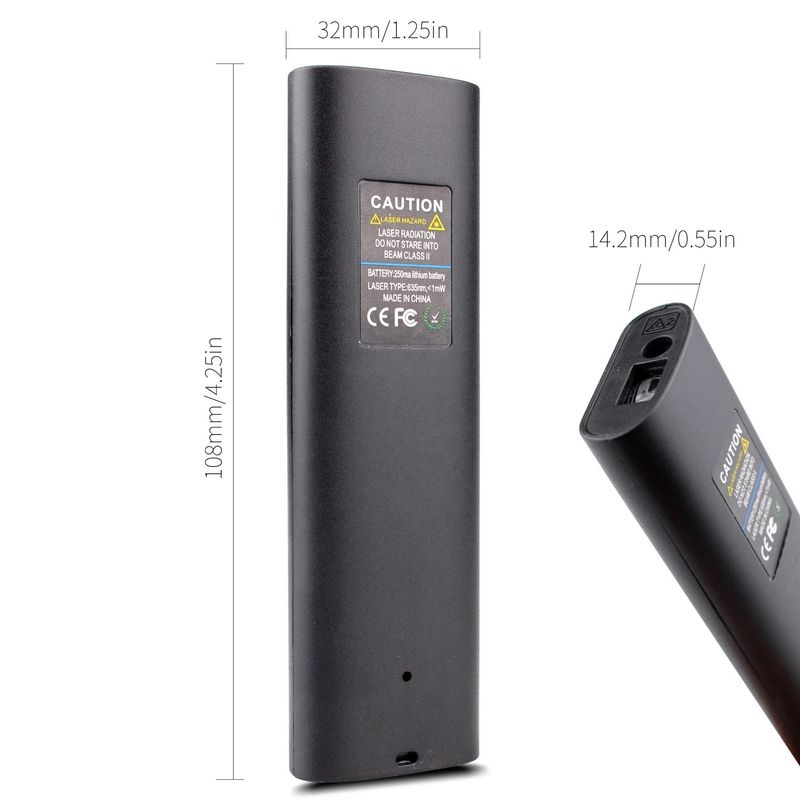 40m Mini Handheld USB Oplaadbare Laser Afstandsmeter Hoogprecisie Infrarood Elektronische Rechter Laser Afstandsmeter