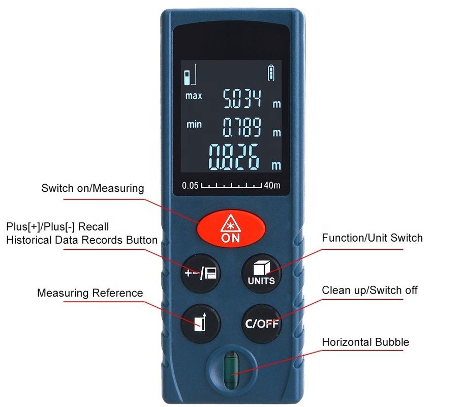 Mini Draagbare Handheld Digitale meetinstrumenten met hoge precisie Laser afstandmeter Laser afstandmeter