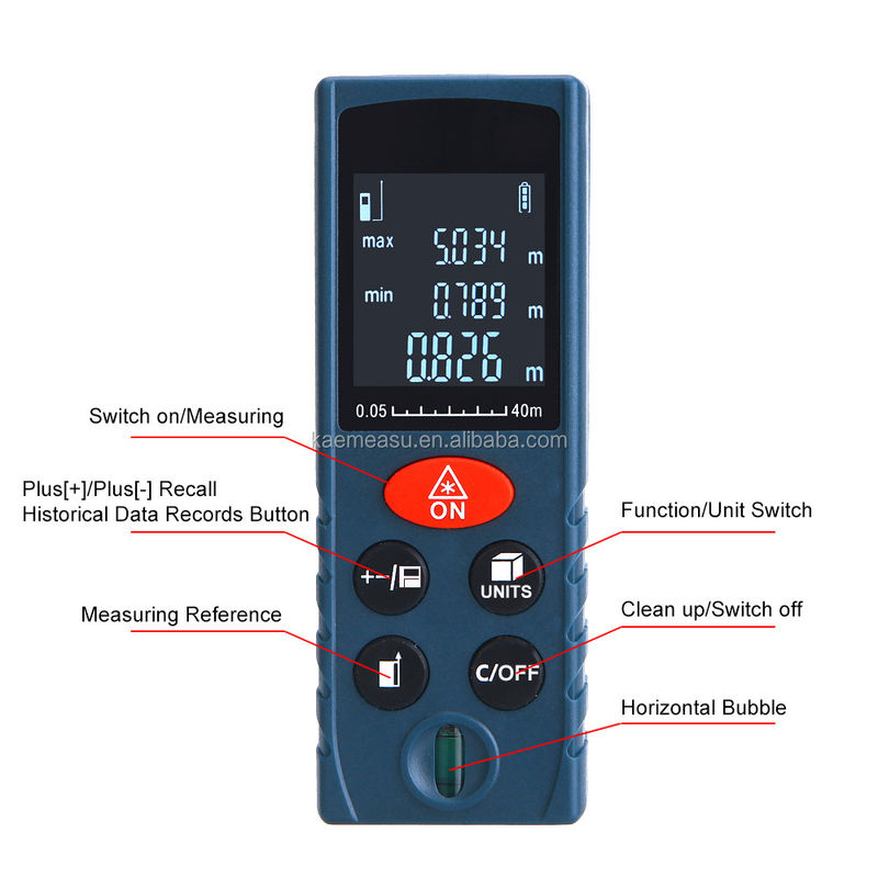 High Precision Mini Portable Handheld Rangefinders Laser Afstandsmeter voor binneninrichting