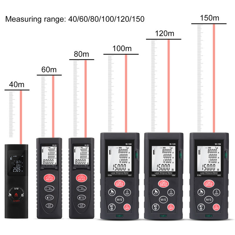 40m 100m OEM ODM Mini Draagbare Digitale Afstandmeter Infrarood Laser Afstandmeter Elektrische Laser Afstandmeter