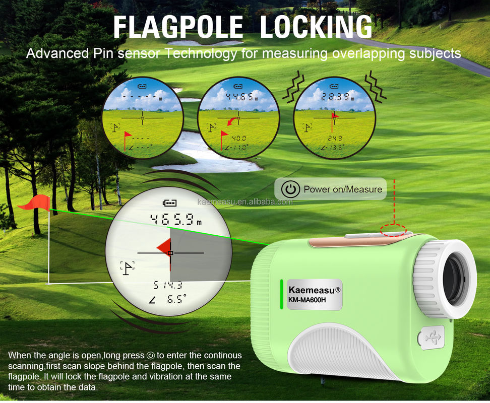 OEM 1200m Golf Slope Scope Laser Afstandsmeter Telescoop Industriële golf Laser afstandsmeters Groen Kleur