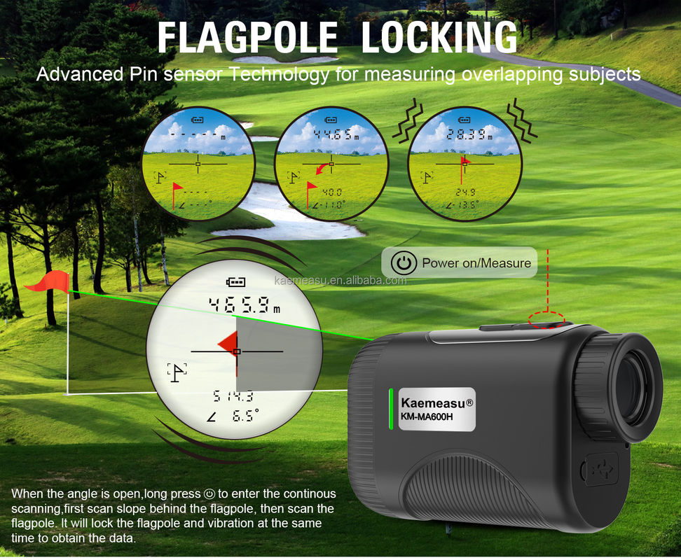 OEM 1200m Golf Slope Scope Laser Afstandsmeter Telescoop Industrieel golflaser afstandsmeters Zwarte kleur
