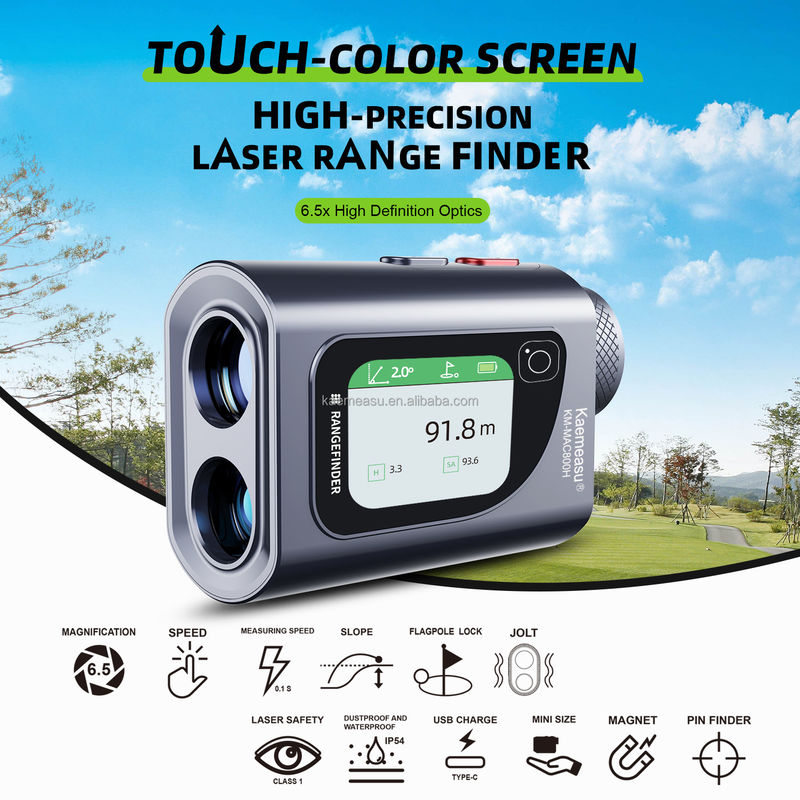 600m professionele digitale laserbandmeting Elektronisch meetapparaat met LCD-display afstandmeter 6.5x