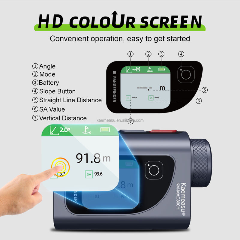 800m draadloze afstandsmeter LED-display Digitaal meetapparaat voor golfjacht engineering project