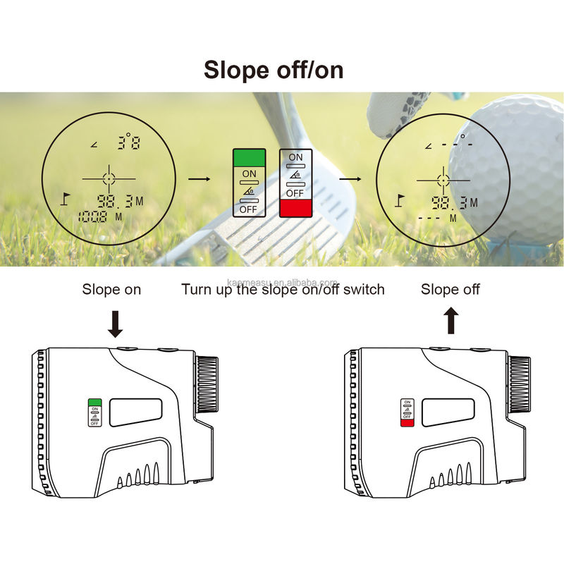 D450m Battery Laser Afstandsmeter Afstandsmeter Golf Afstandsmeter Jachtgebied met klasse 1 Laser Veiligheidsniveau -20-50C