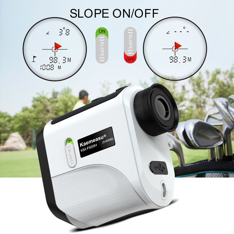 F-model betaalbare golf afstandmeter helling pin op zoek naar lichtgewicht laser afstand meting hulpmiddel