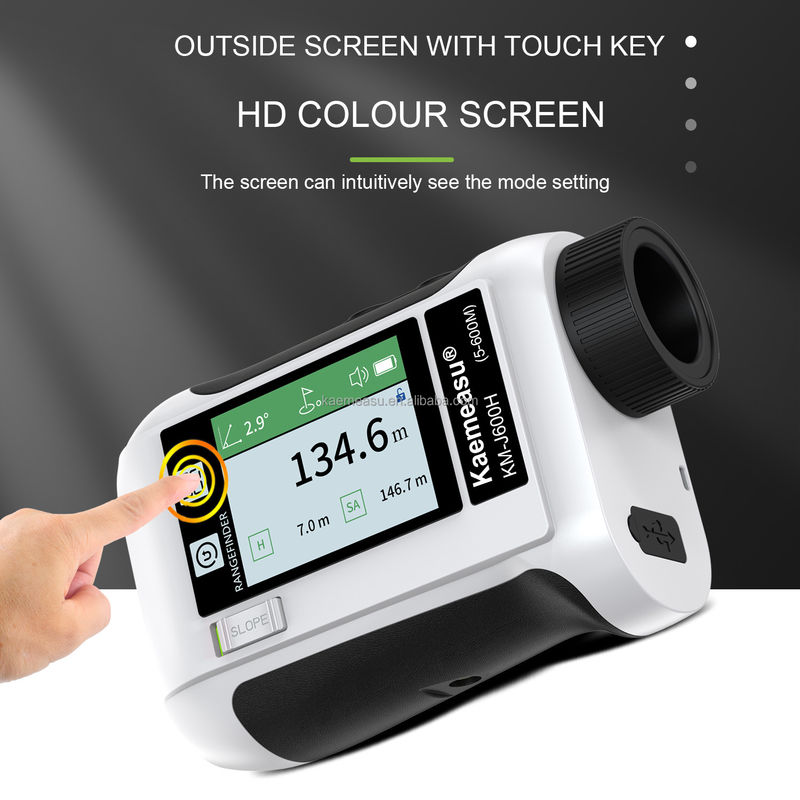 J Verbeterde LCD-scherm Golf Sport Laser Range Finder met 1500m bereik en optische instrumenten