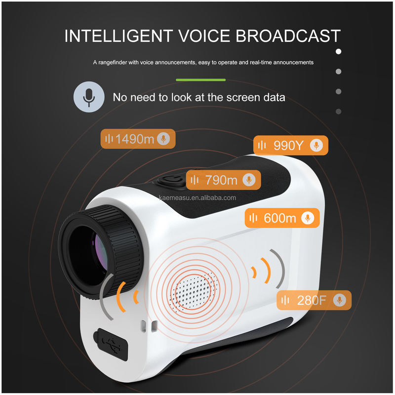 J Verbeterde LCD-scherm Golf Sport Laser Range Finder met 1500m bereik en optische instrumenten
