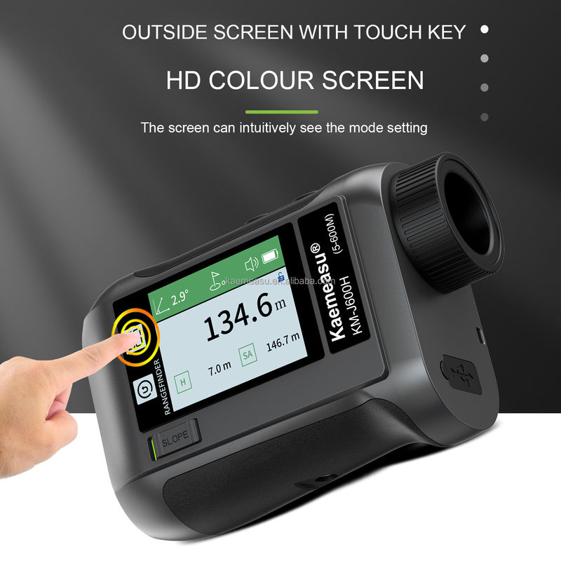 J Verbeterd LCD-scherm Golf Sport Laser afstandsmeter Optische instrumenten Jagddiastimeter Intelligente Golftelescoop