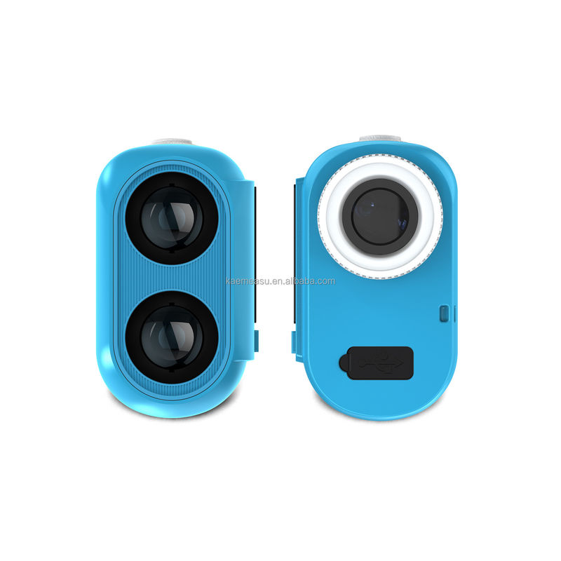 J Verbeterd LCD-scherm Golf Sport Laser Afstandsmeter 1500m Optische instrumenten Jacht Diastimeter Vergroting 6.5X Blauw