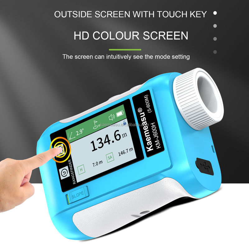 J600m Multifunctionele laser afstandsmeter Handmatig meetniveau berekenen voor de bouw Golf Jagen