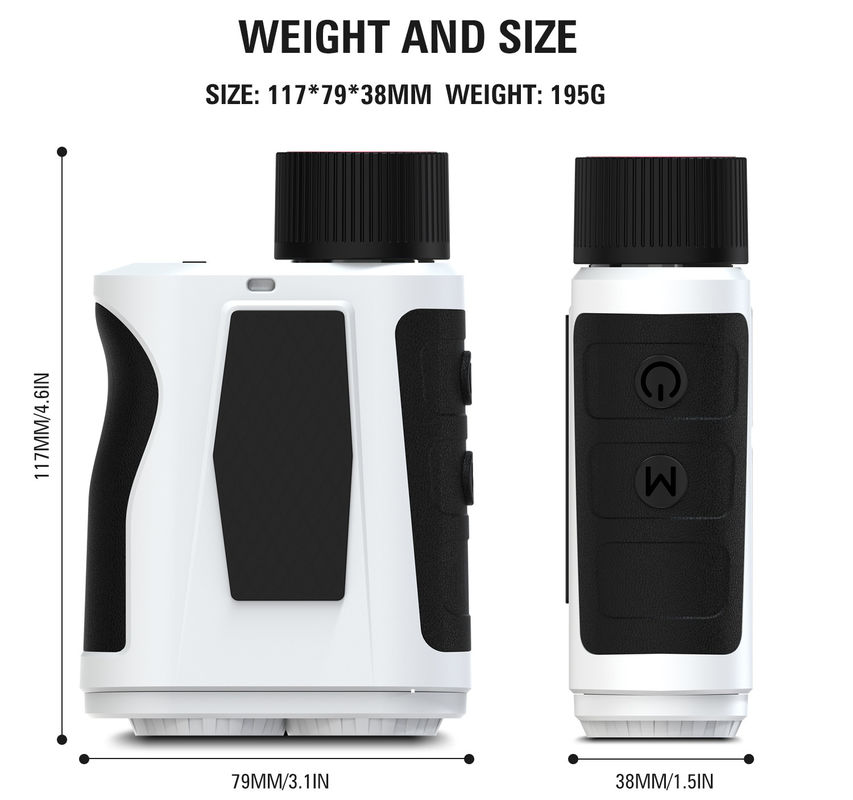 1500m Lasertelescoop Afstand Meter helling Omvang voor Golf Handheld Measure Level Bereken