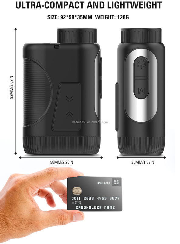 Op maat gemaakte ondersteuning OEM 1200m Golf laser afstandmeter met ingress bescherming ip54 en magnetische basis